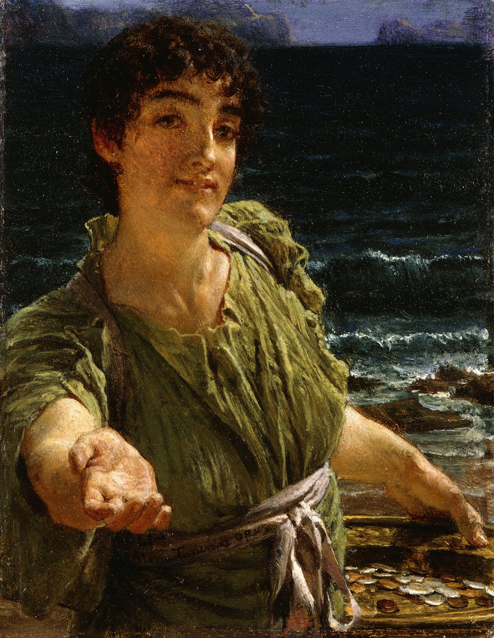 Mała twarz, 1883 autorstwa Lawrence Alma Tadema