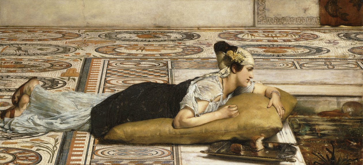Zwierzęta wodne: Złota rybka, 1874 autorstwa Lawrence Alma Tadema