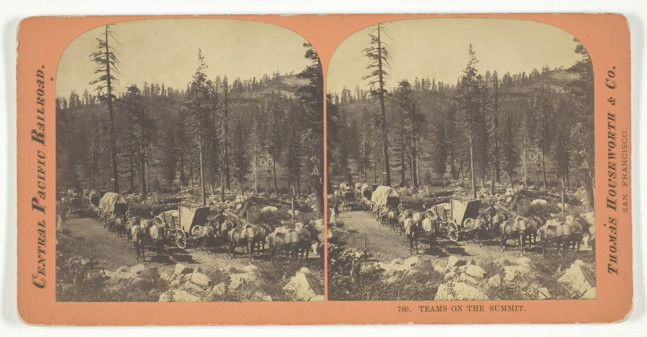 Drużyny na szczycie, 1867. autorstwa Lawrence and Houseworth