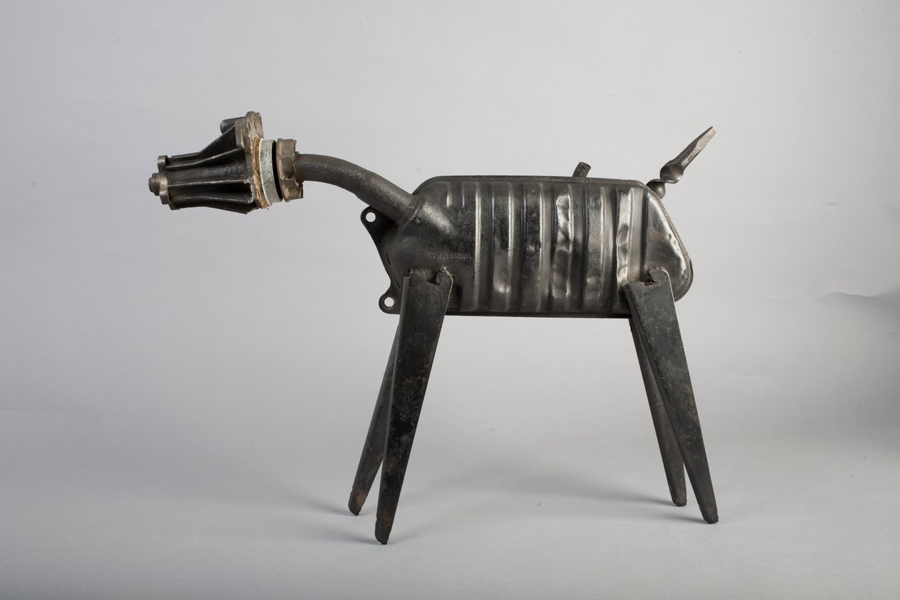 Foksterier, 2004 (metal) autorstwa Lawrie Simonson