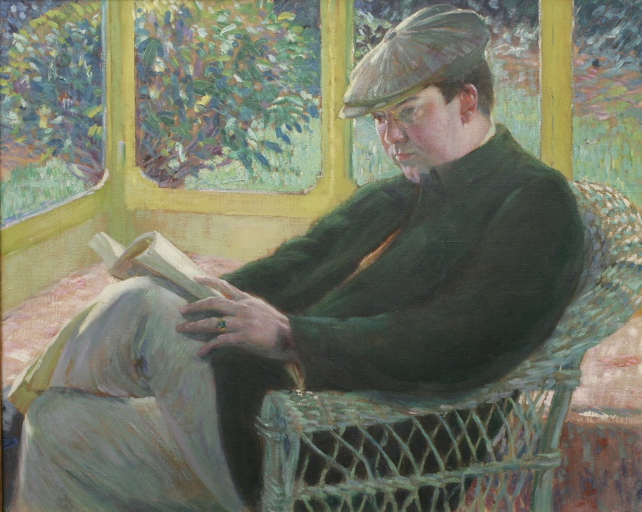 Frederick Carl Frieseke (olej na płótnie) autorstwa Lawton Parker