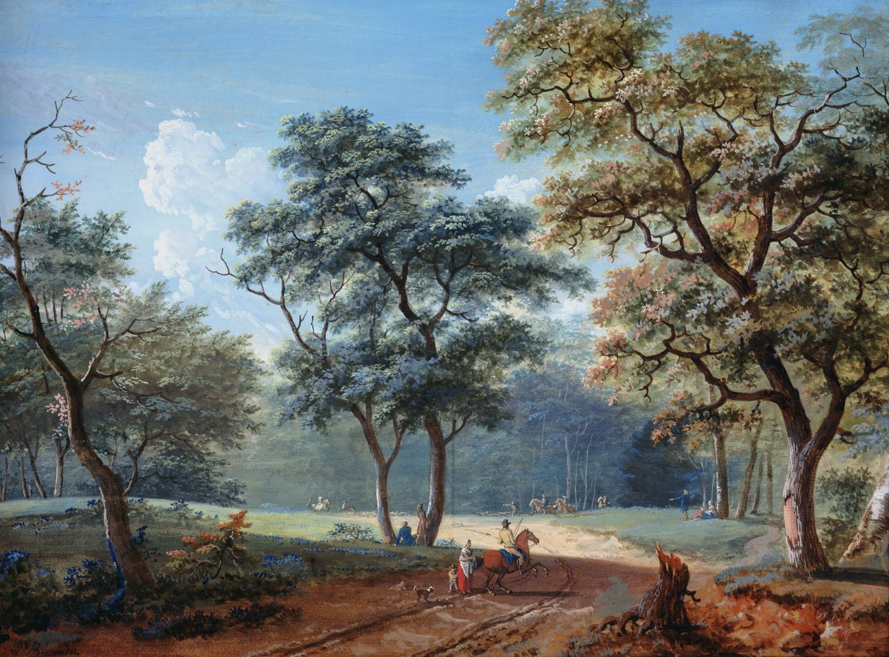 Lasek Buloński, 1797 autorstwa Lazare Bruandet