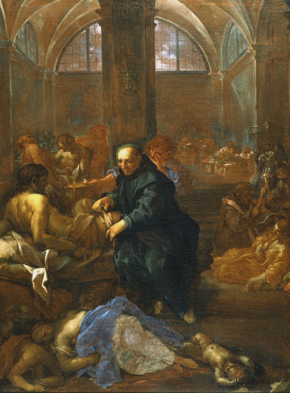Święty Jan uzdrawia trędowatych autorstwa Lazzaro Baldi