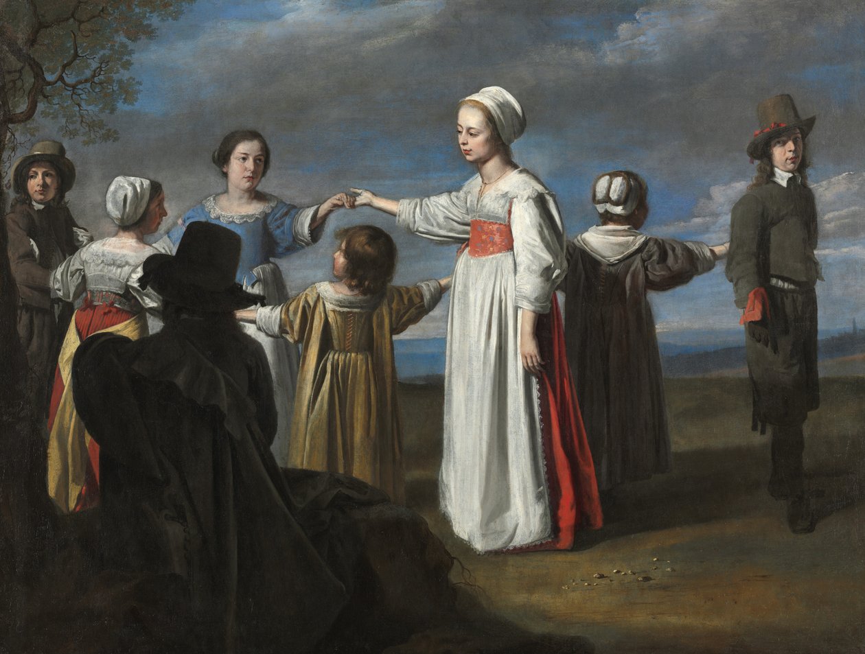 Tańczące dzieci, ok.1650 autorstwa Le Nain Brothers
