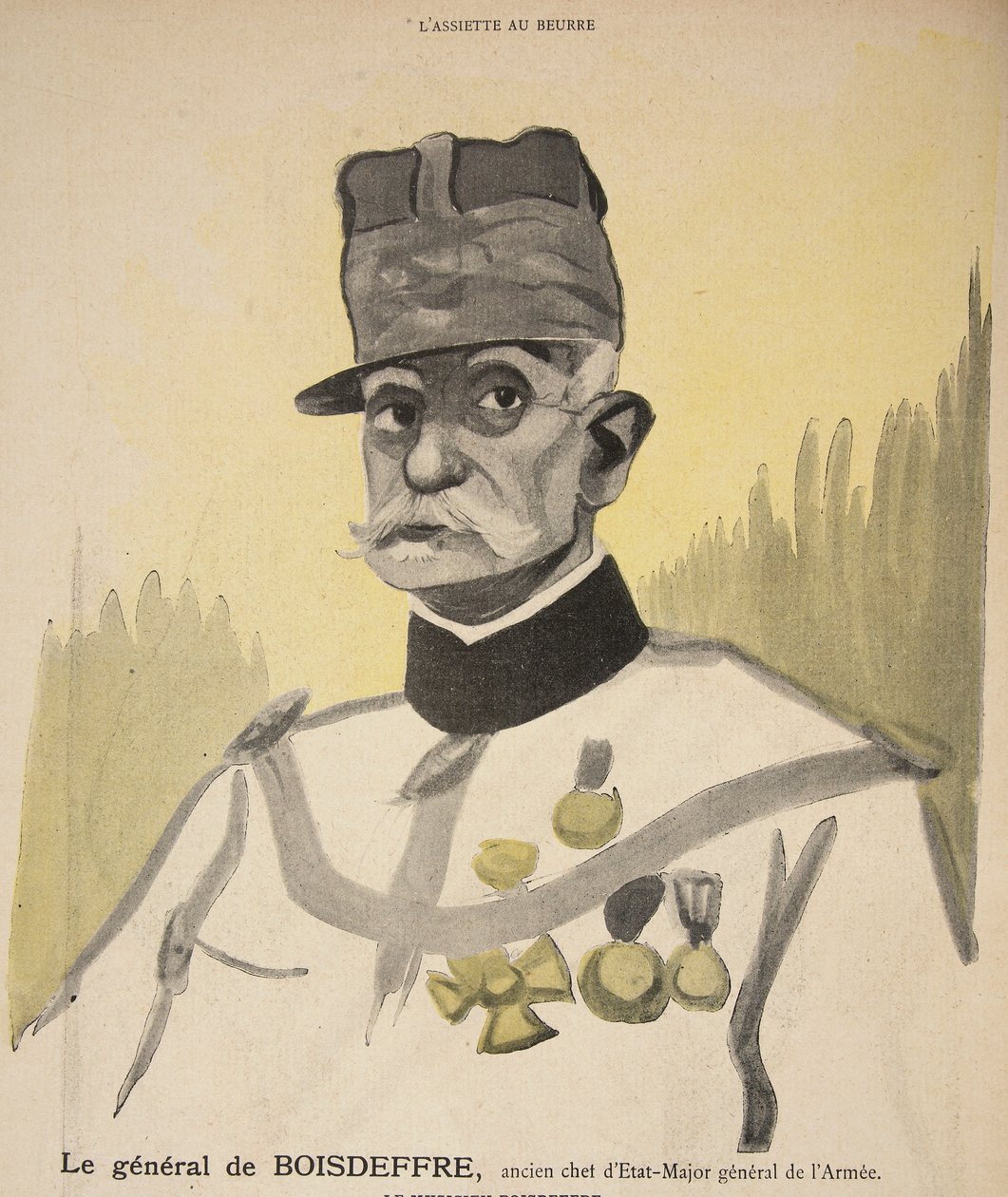 Generał Boisdeffre, były szef Sztabu Obrony, ilustracja z „L