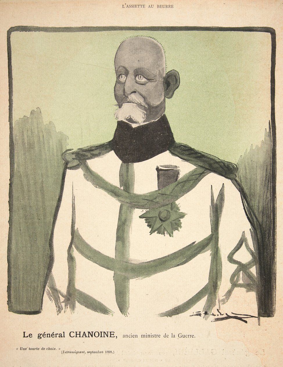 Generał Chanoine, były minister wojny, ilustracja z „L