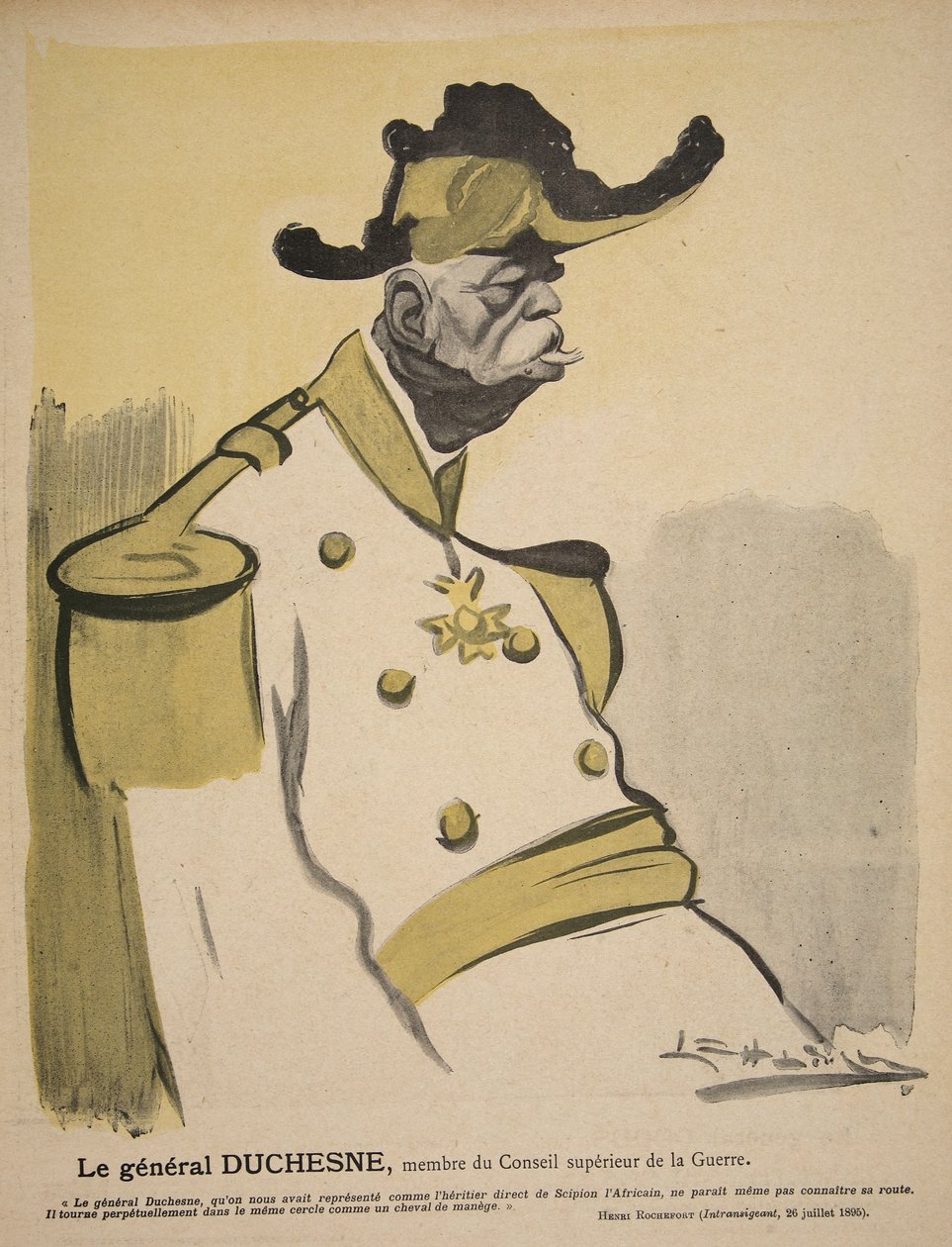 Generał Duchesne, członek Rady Wojennej, ilustracja z „L