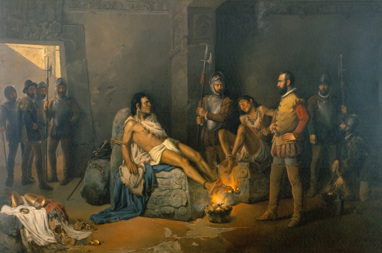 Tortury Cuauhtémoc autorstwa Leandro Izaguirre