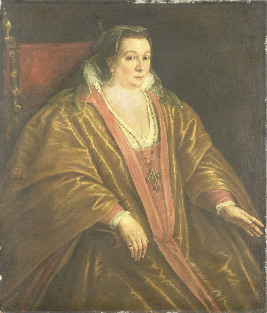 Portret kobiety, prawdopodobnie Morosiny Morosini, żony Marino Grimaniego, doży Wenecji autorstwa Leandro Bassano (workshop of)