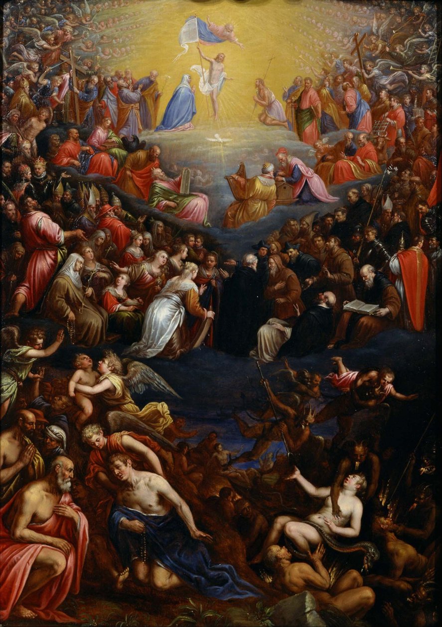 Sąd Ostateczny (sąd nad ludzkością, który ma się odbyć po końcu świata, zgodnie z różnymi tradycjami religijnymi) autorstwa Leandro Bassano
