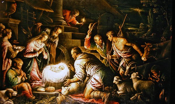 Adoracja (olej na płótnie) autorstwa Leandro da Ponte Bassano