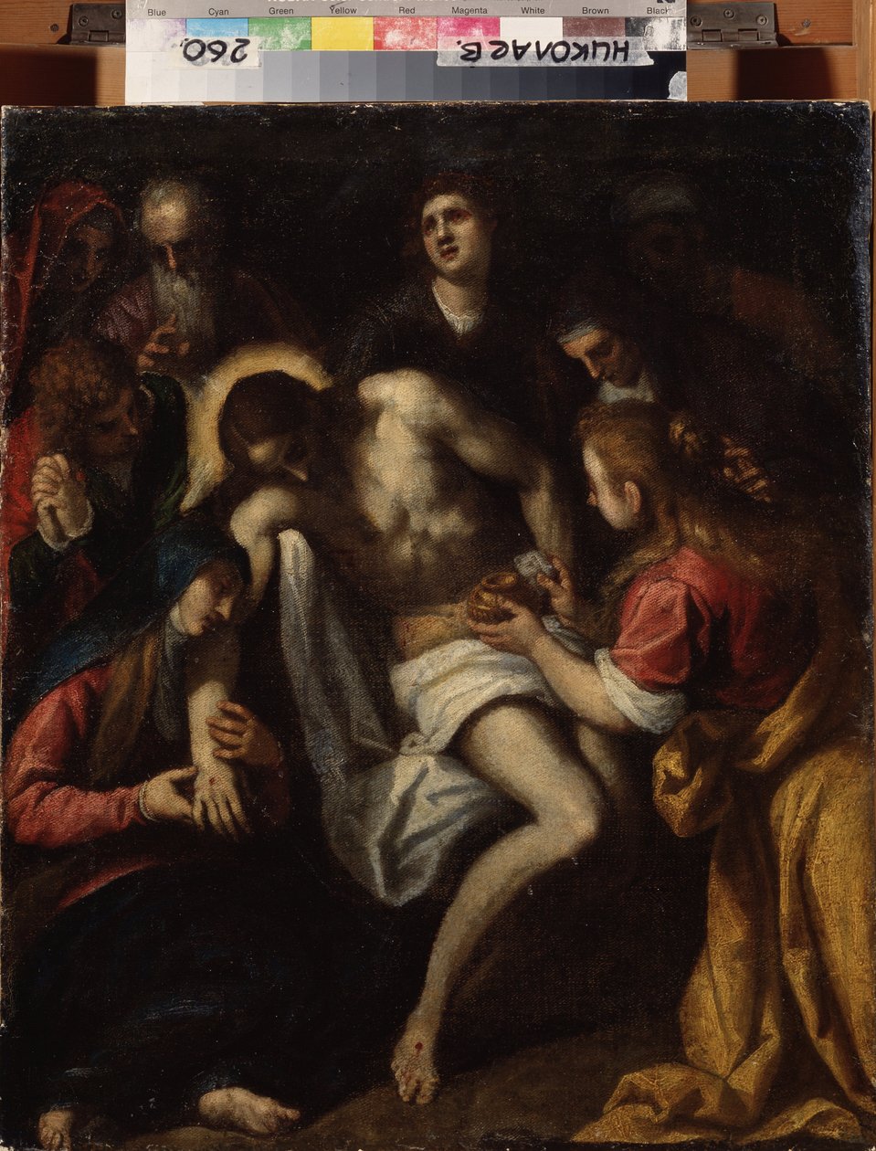 „La deploration du christ” (Lamentacja) Obraz Leandro Bassano (1557-1622) Regionalne Muzeum Sztuki Wereszczagin, Mikołajów Ukraina autorstwa Leandro da Ponte Bassano