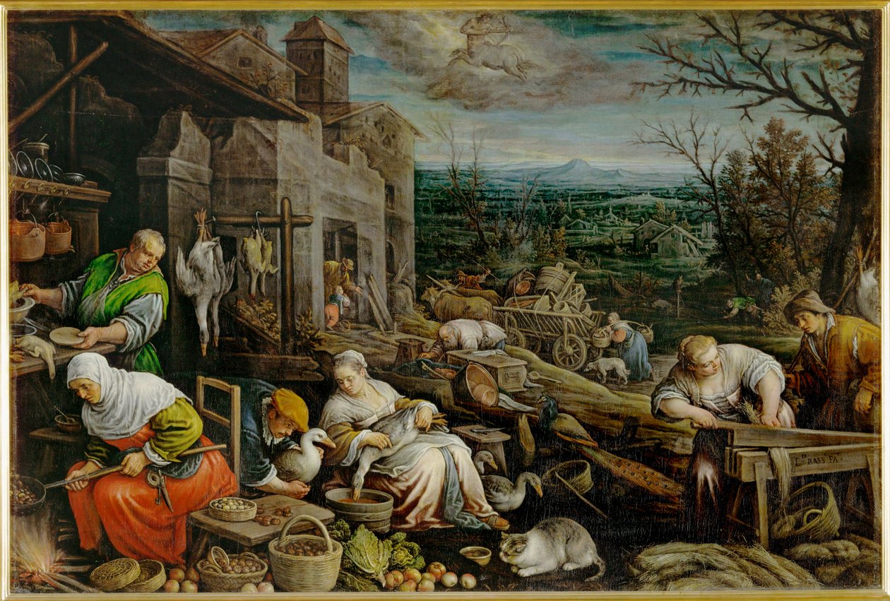 Listopad (obraz na płótnie) autorstwa Leandro da Ponte Bassano