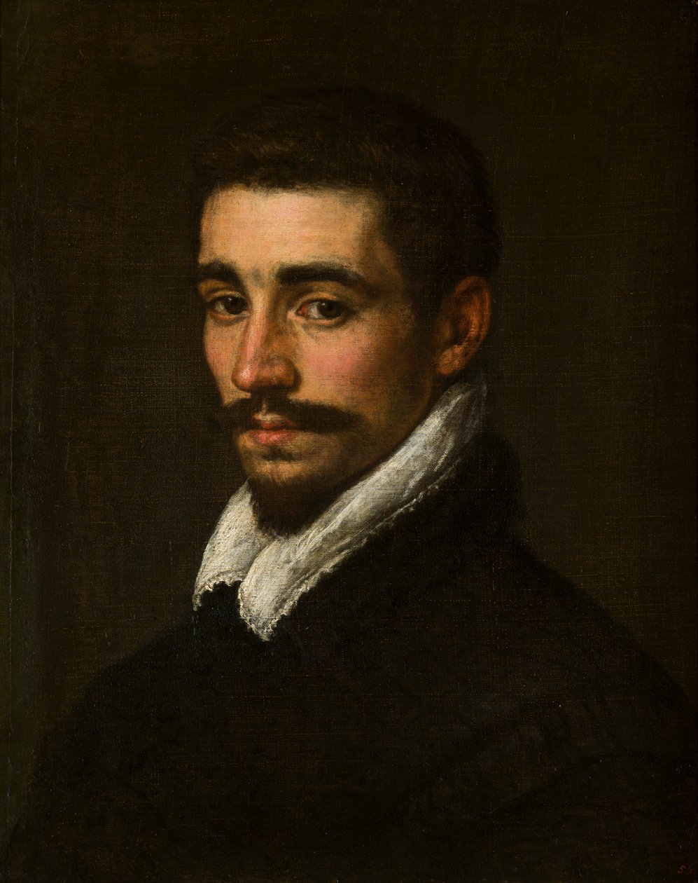 Portret nieznanego brodatego mężczyzny, ok. 1577-1622 (olej na płótnie) autorstwa Leandro da Ponte Bassano