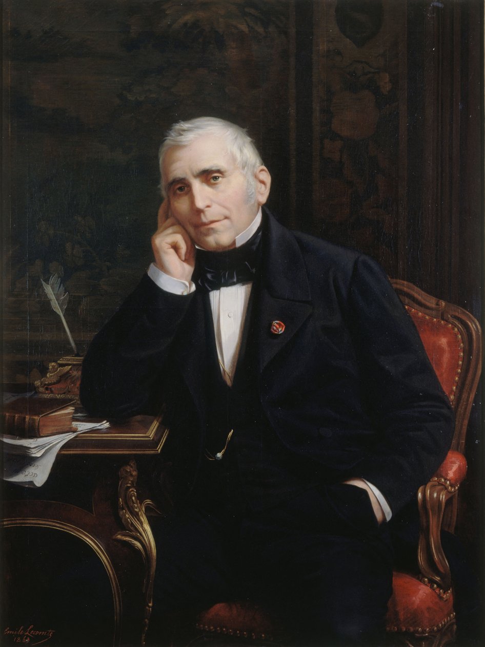 Portret dramaturga i librecisty Eugène Scribe 1791-1861 , 1863. autorstwa Lecomte Vernet