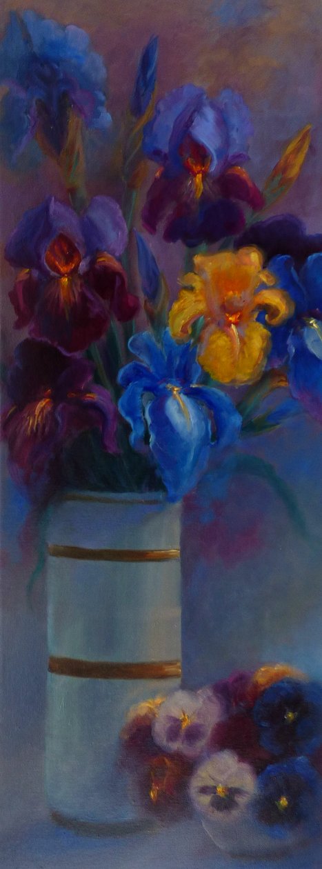 Irysy i Bratki, 2018, autorstwa Lee Campbell