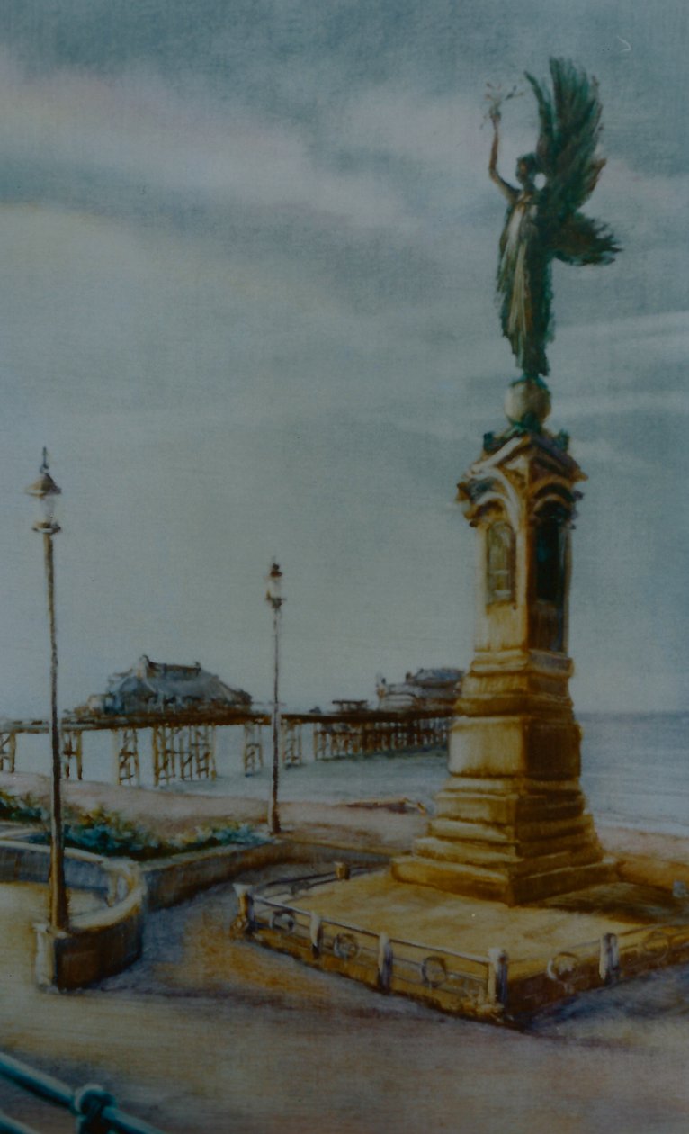 Anioł z Hove, 2000 (olej na papierze) statua Brighton autorstwa Lee Campbell
