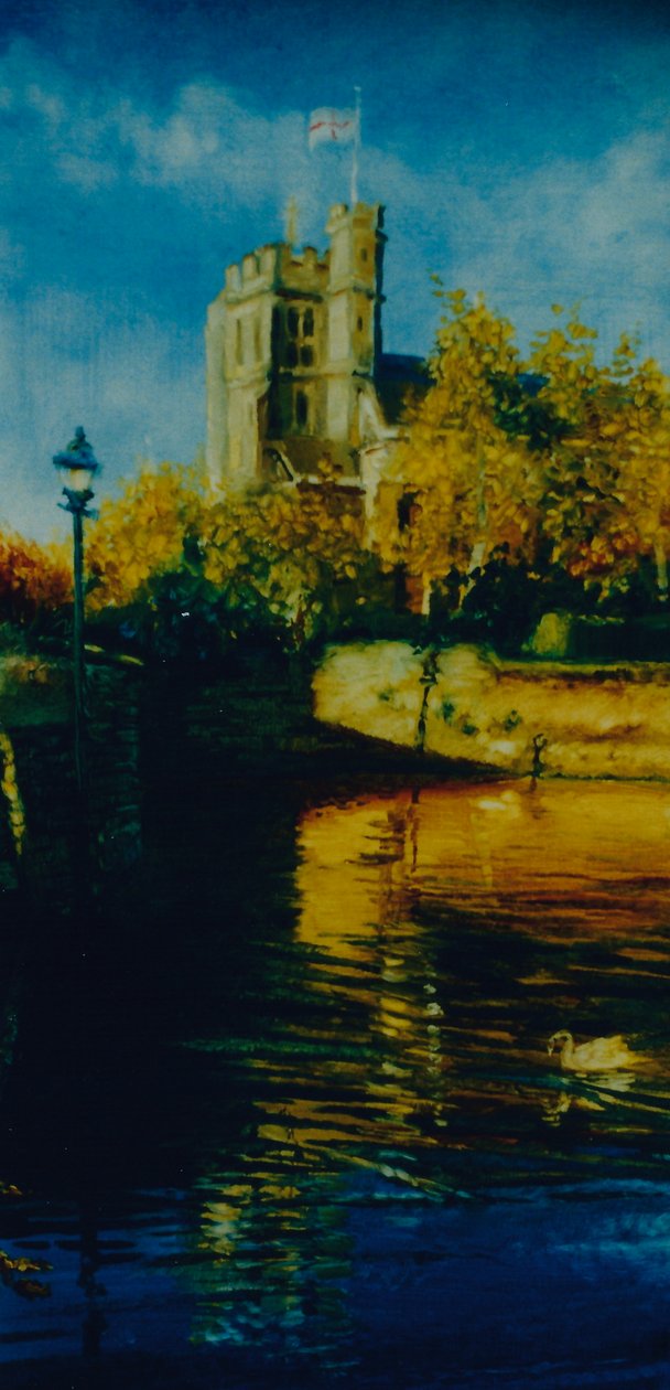 Przypływ, 2003 (olej na papierze) St. Marys, Twickenham autorstwa Lee Campbell