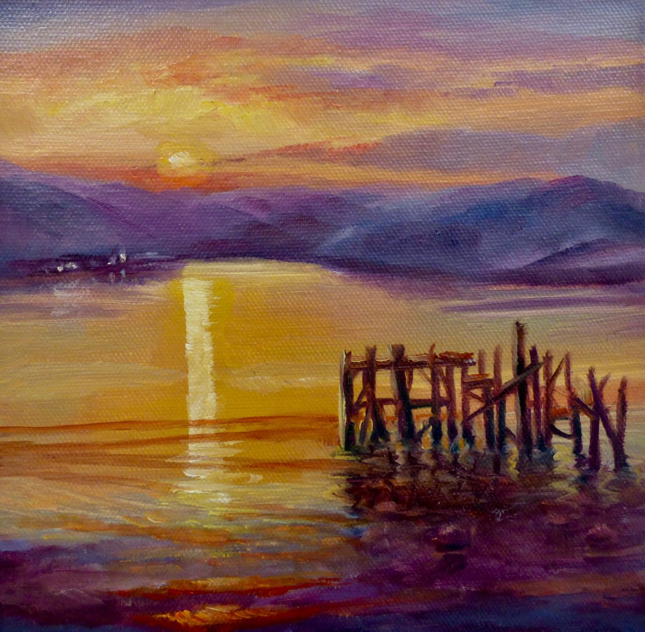 Stare molo, Isle of Bute, 2019 autorstwa Lee Campbell