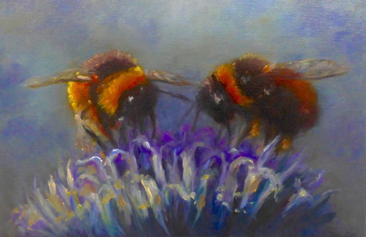 Dwie pszczoły, 2019 autorstwa Lee Campbell