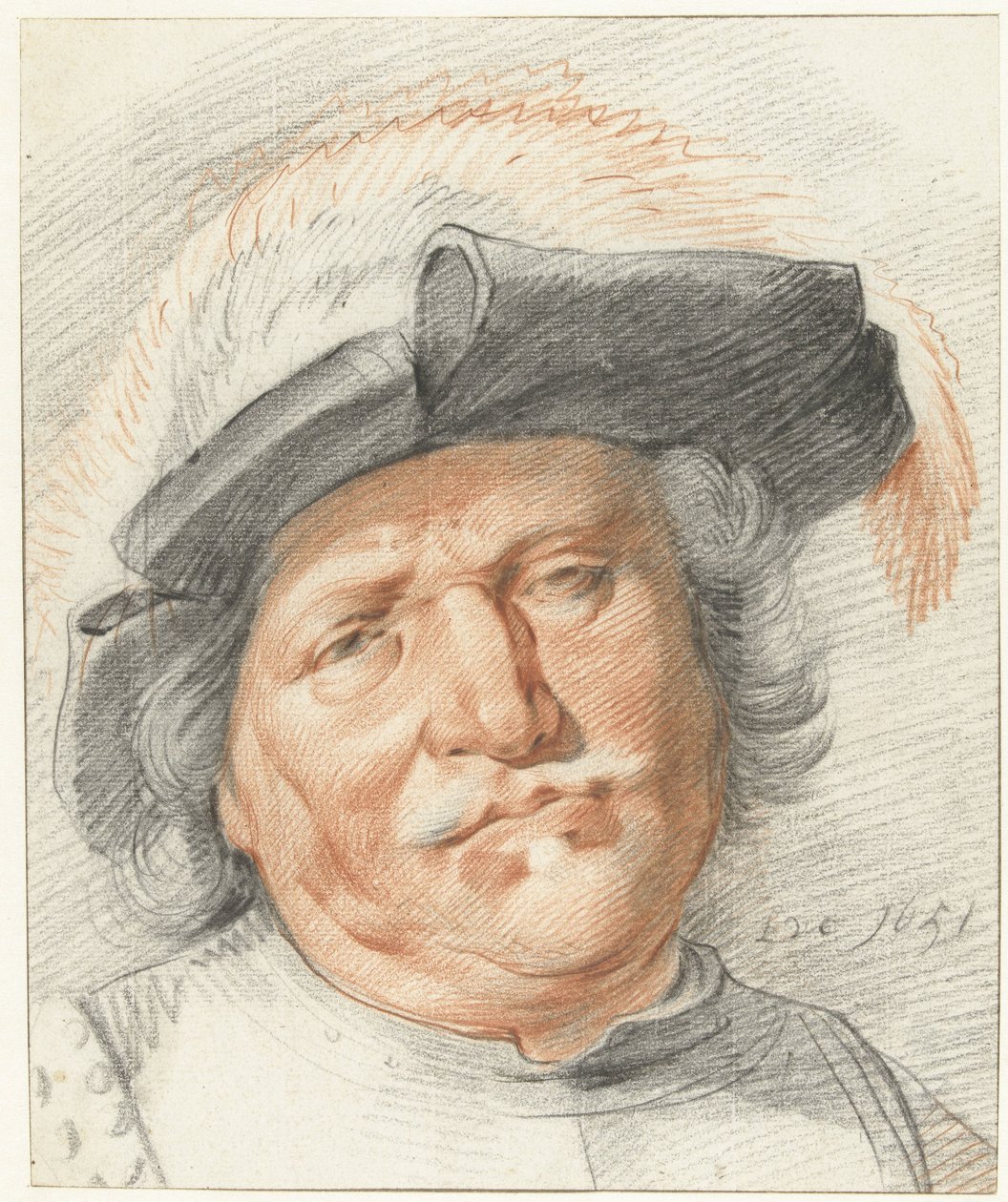 Głowa mężczyzny autorstwa Leendert van der Cooghen