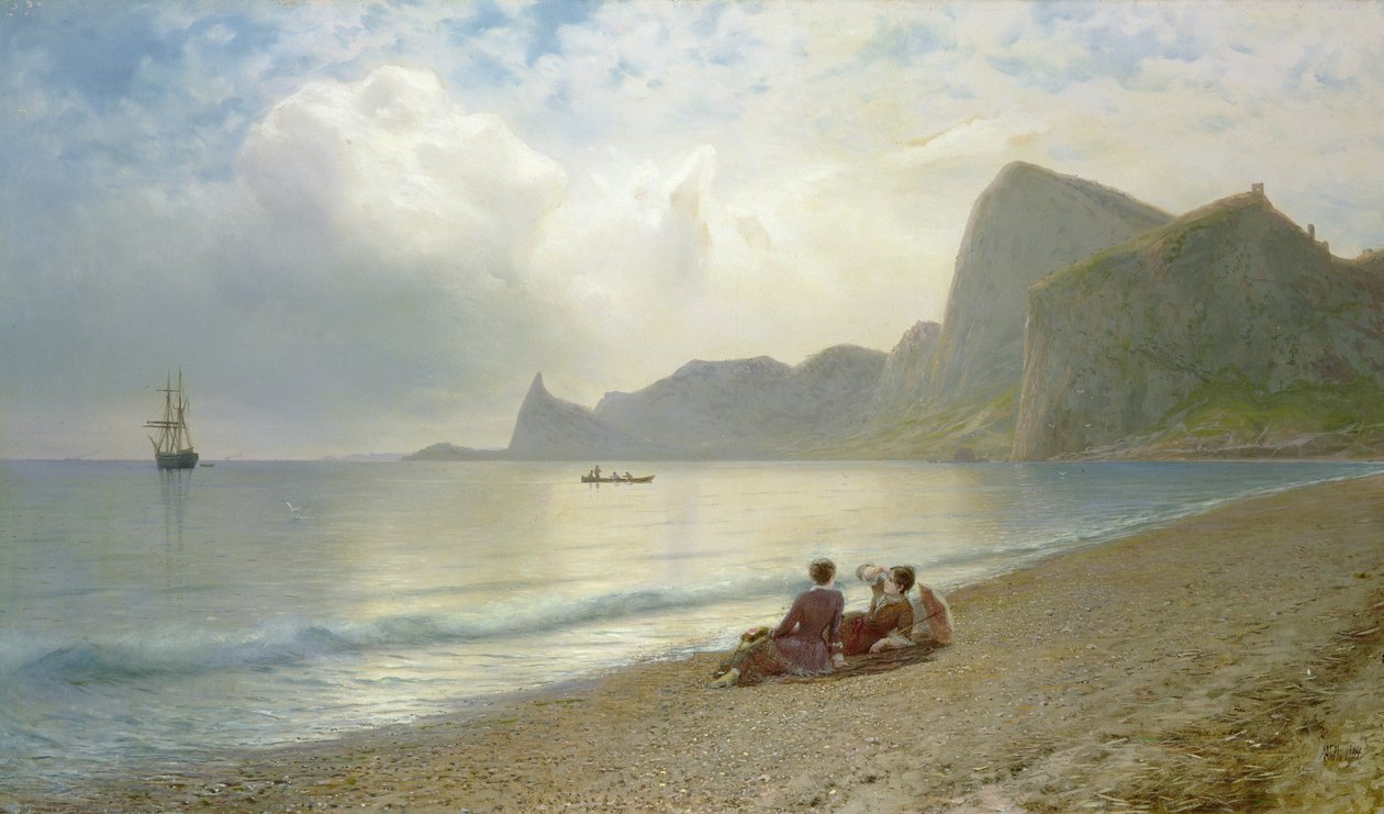 Na plaży, 1884 autorstwa Lef Feliksovich Lagorio