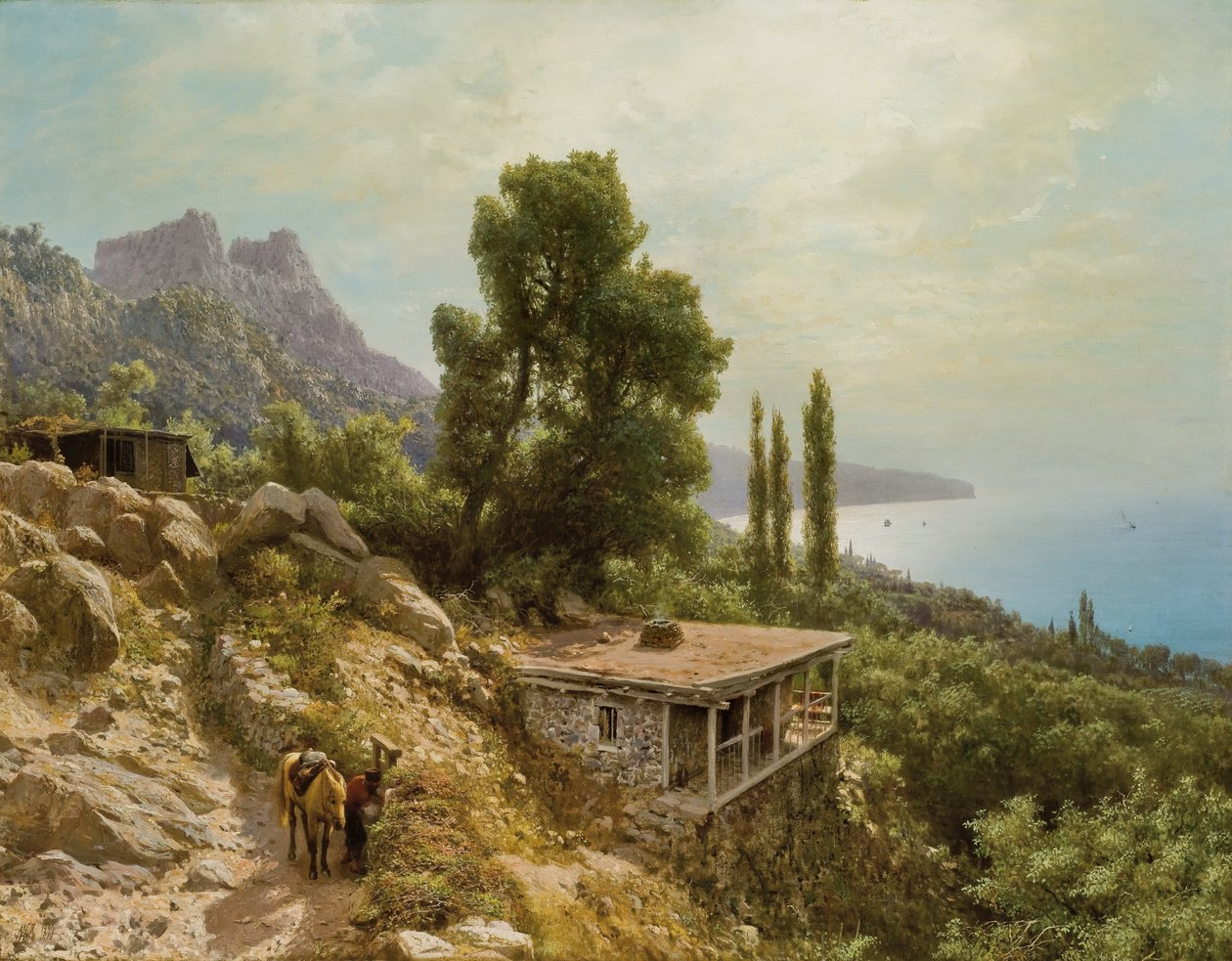 W pobliżu Ay-Petri na Krymie, 1890 autorstwa Lef Feliksovich Lagorio