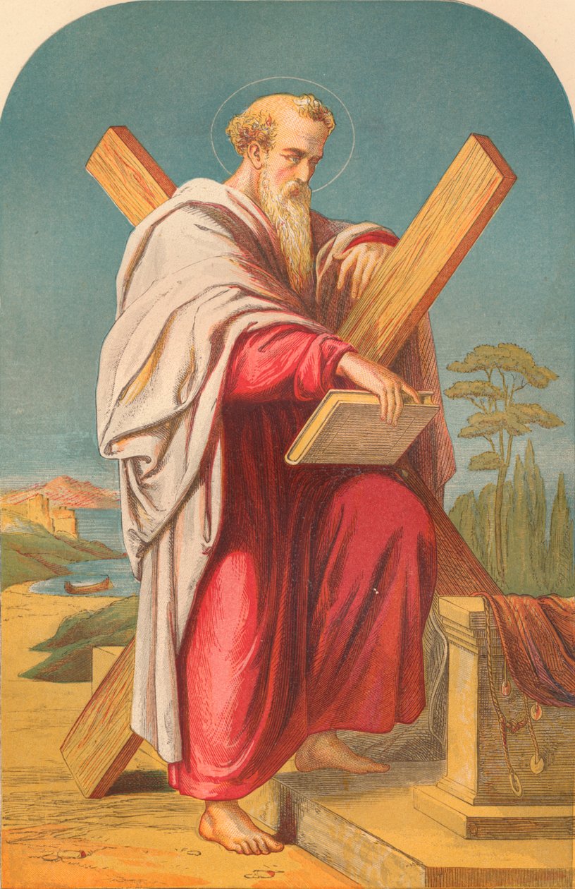 „Św. Andrzeja, połowa końca XIX wieku. autorstwa Leighton Brothers