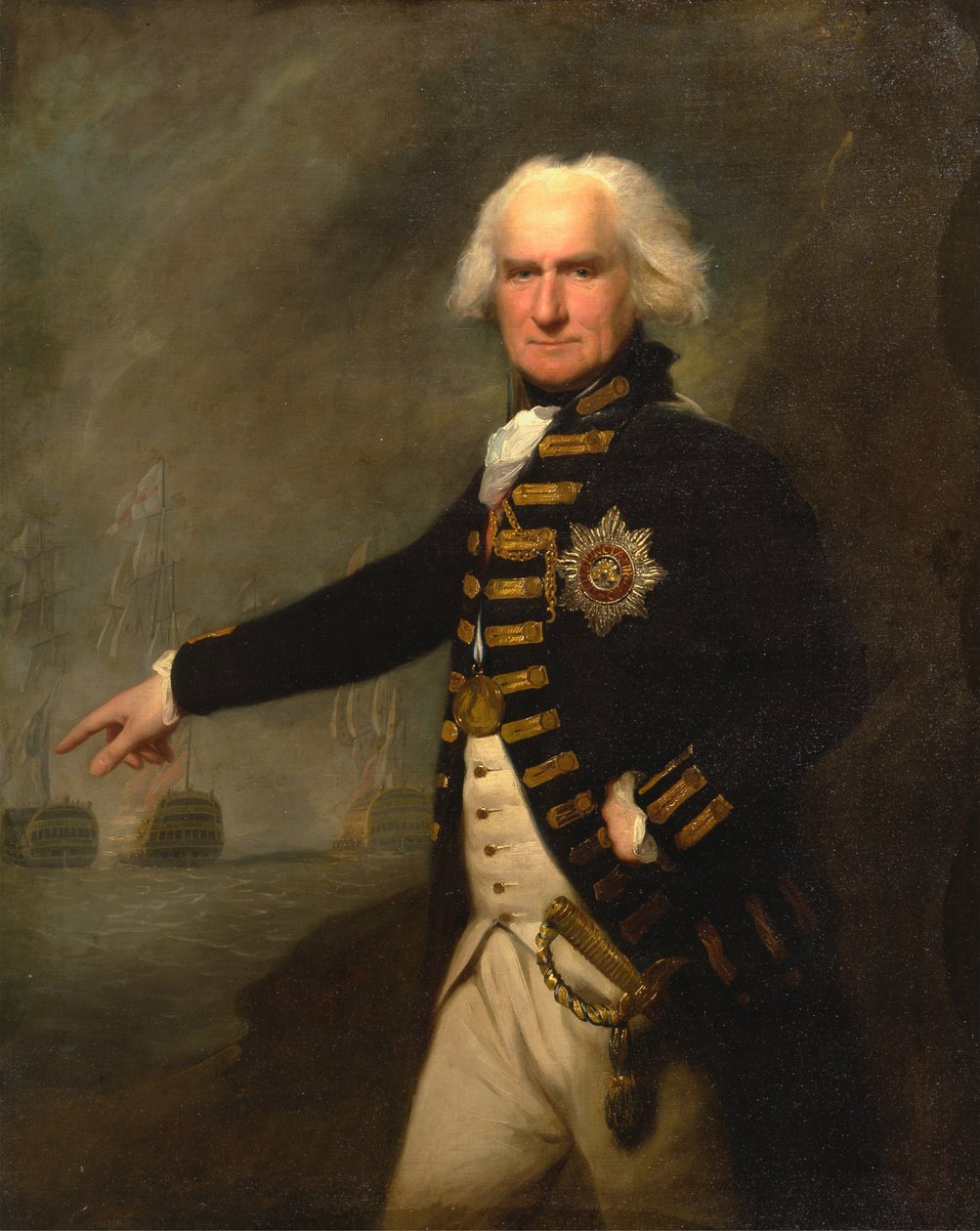 Admirał Lord Bridport autorstwa Lemuel Francis Abbott