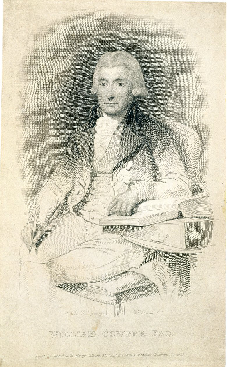 William Cowper (1731-1800), wyryty przez W.C. Edwardsa, 1823 r. autorstwa Lemuel Francis Abbott