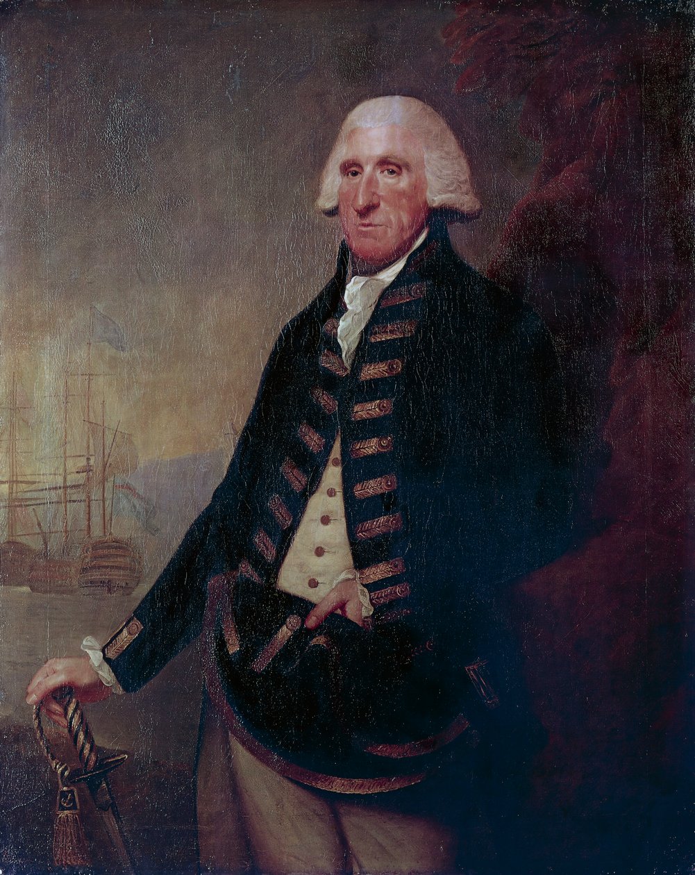 Portret Sir Samuela Hooda, I wicehrabiego Hooda (Butleigh autorstwa Lemuel Francis Abbott