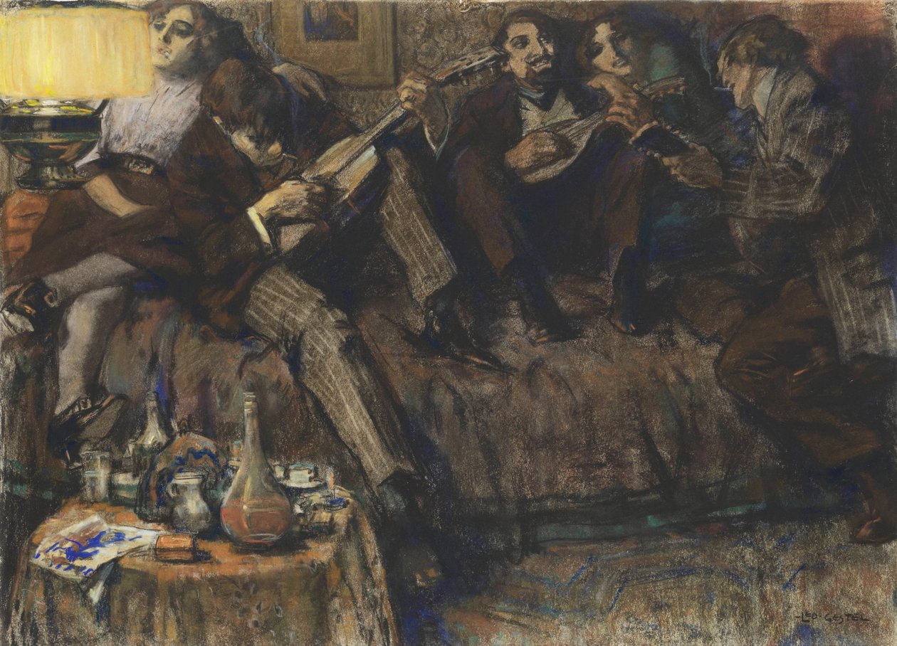 Cyganeria, ok.1910 autorstwa Leo Gestel