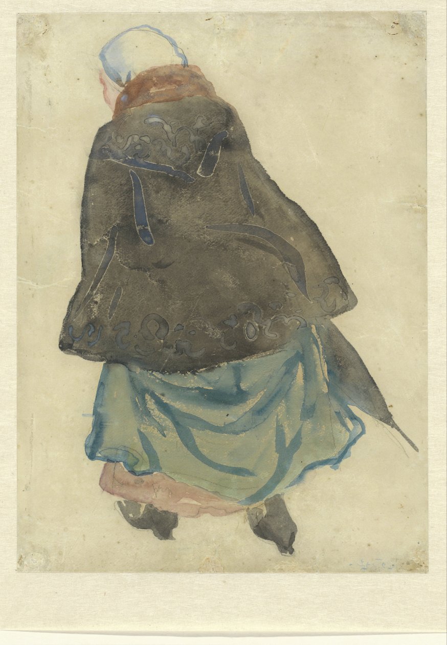 biegnąca kobieta autorstwa Leo Gestel (signed by artist)