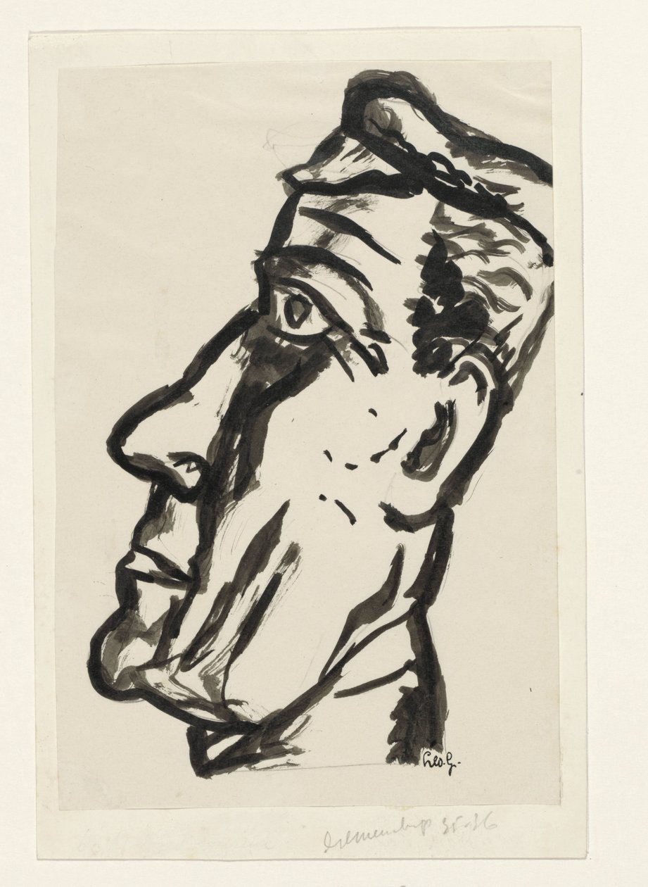 Głowa mężczyzny autorstwa Leo Gestel (signed by artist)