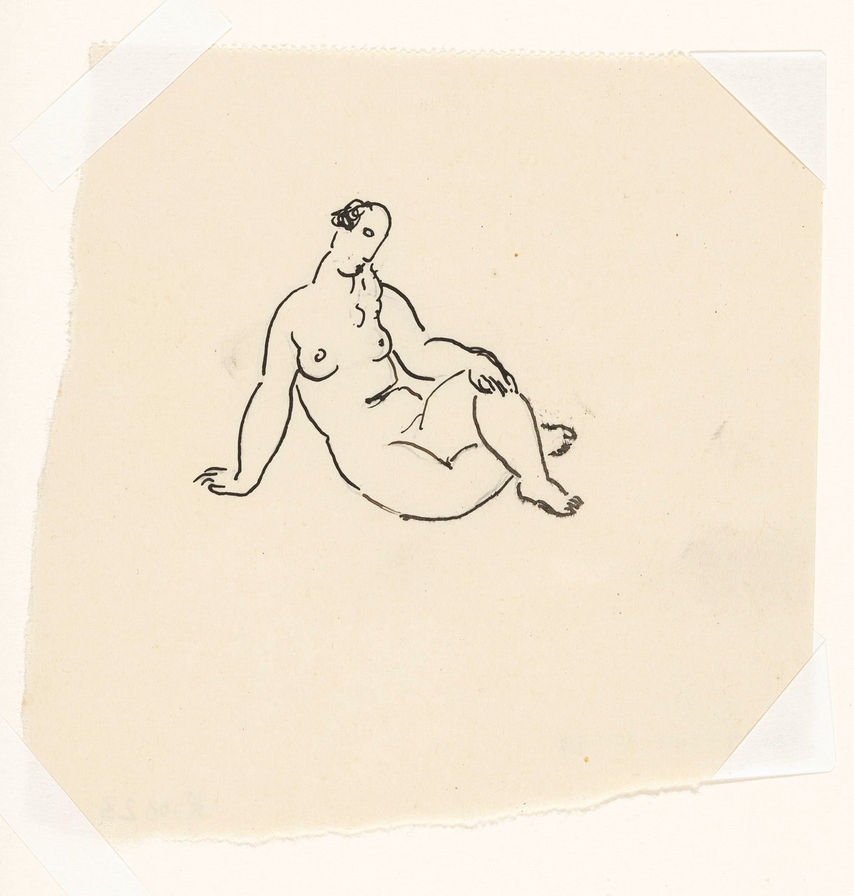 Kąpiący się (szkic) autorstwa Leo Gestel