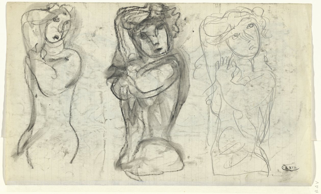 Trzy nagie kobiety autorstwa Leo Gestel