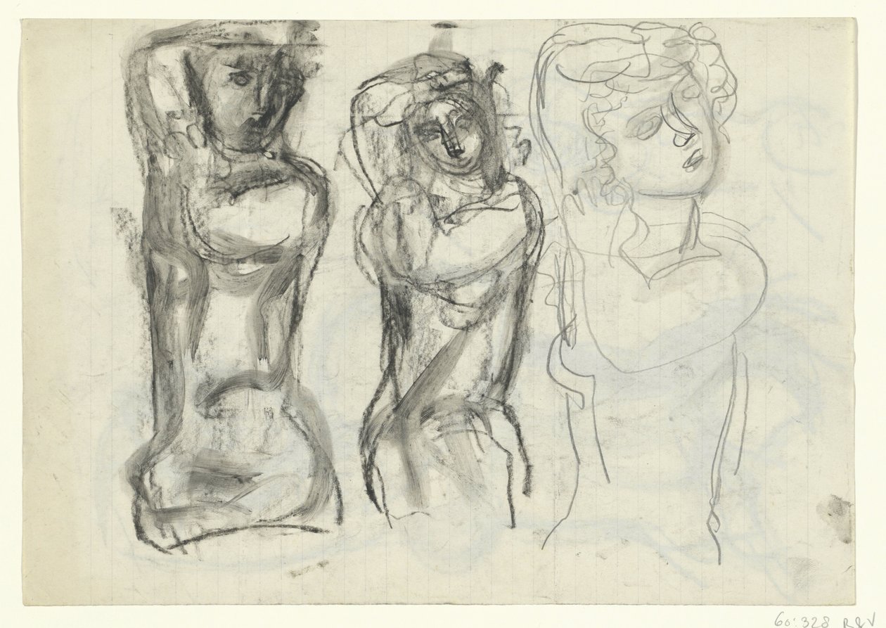 Trzy nagie kobiety autorstwa Leo Gestel