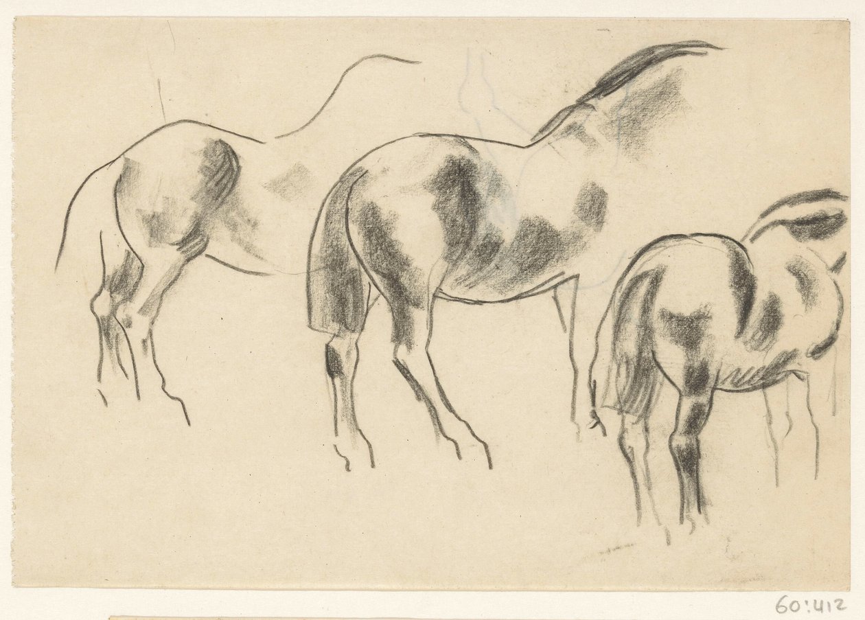 Trzy konie autorstwa Leo Gestel