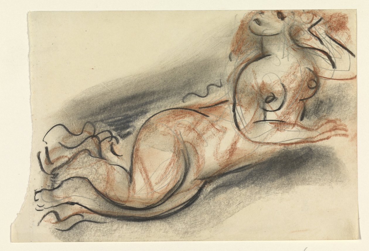 Leżąca naga kobieta autorstwa Leo Gestel