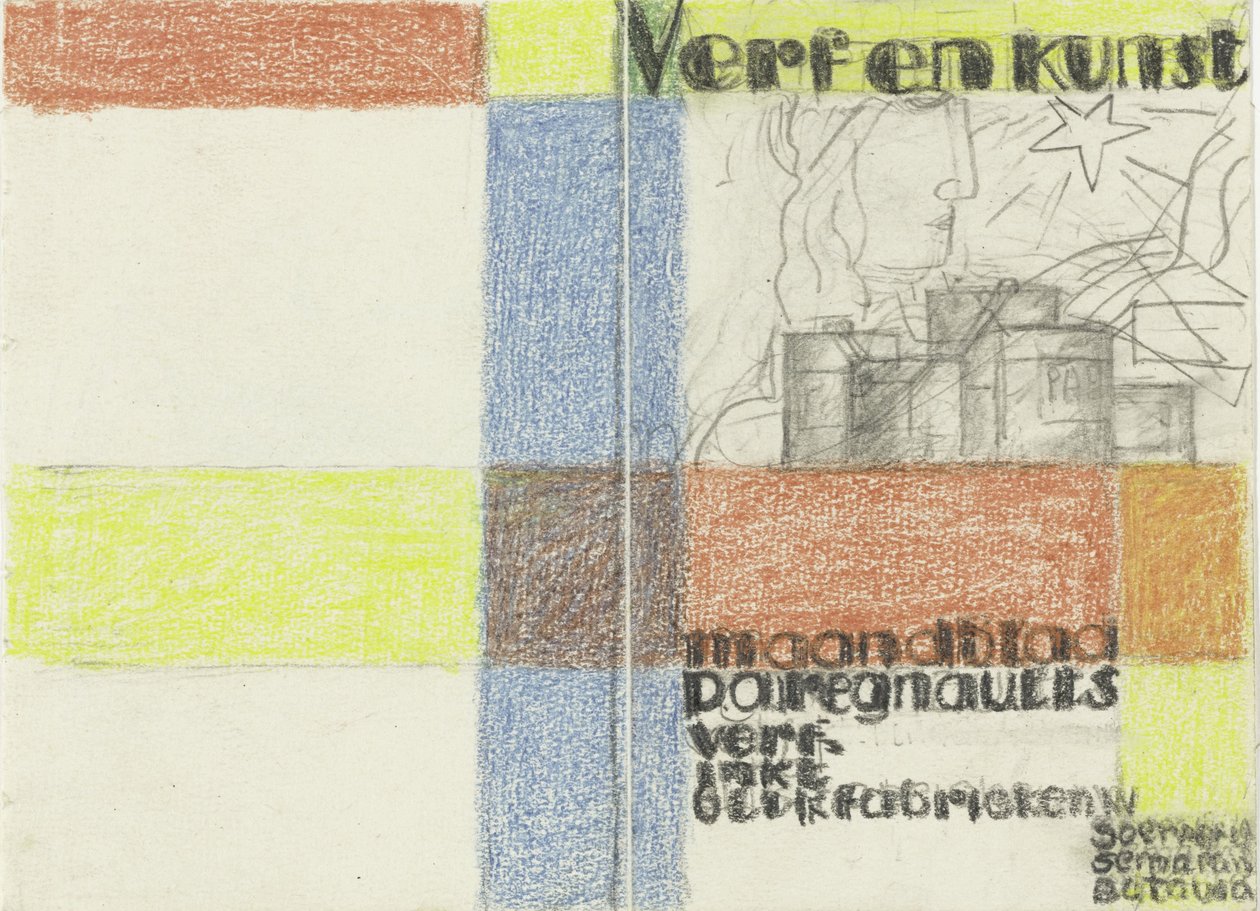 Maandblad Verf en Kunst van P.A. Regnault (Entwurf in Farbe) autorstwa Leo Gestel