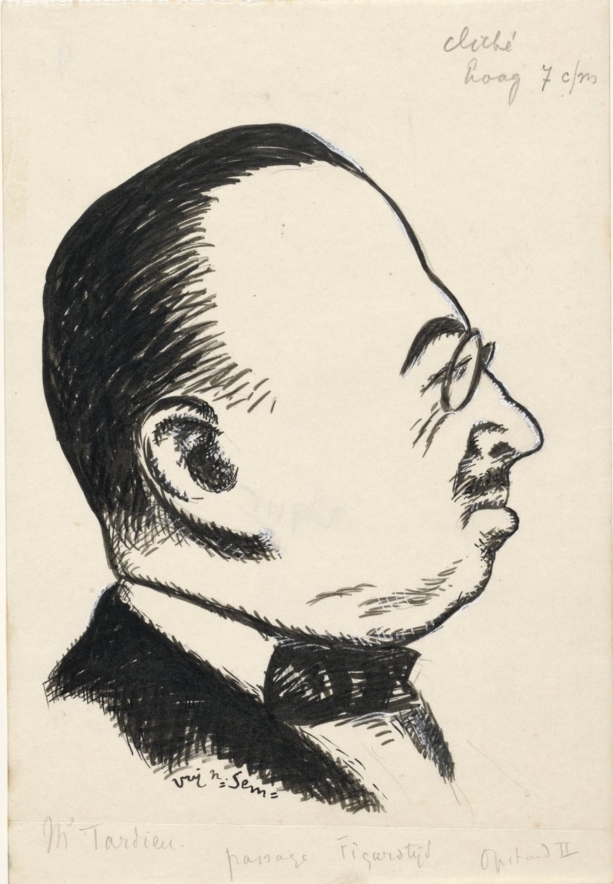 Portret van André Tardieu autorstwa Leo Gestel