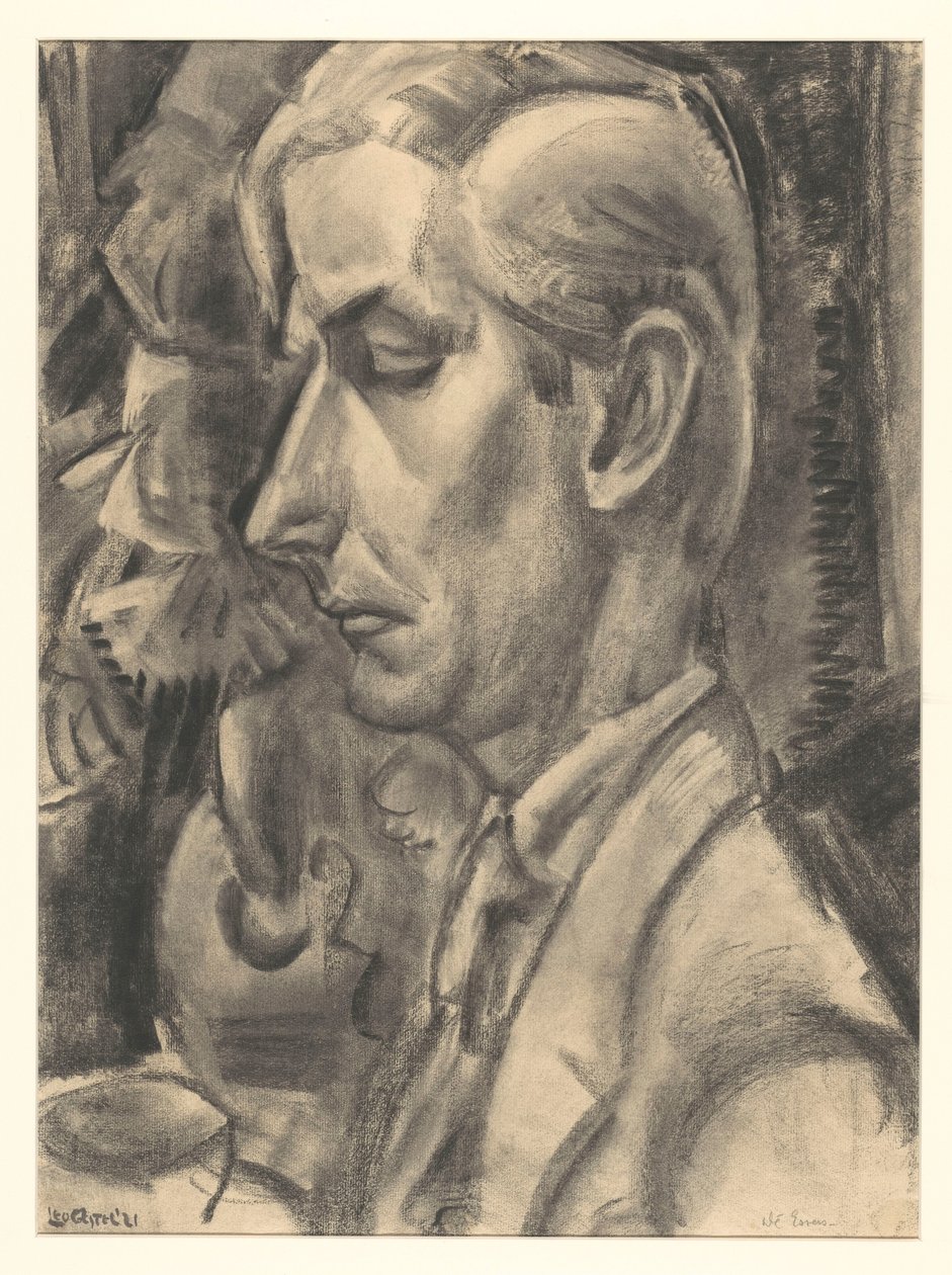 Portret Dé Essers, snycerza i rysownika autorstwa Leo Gestel