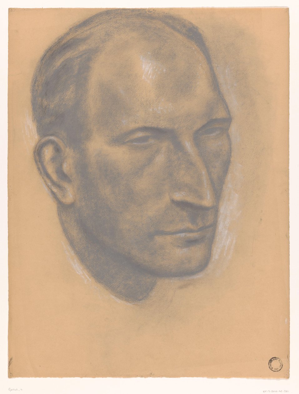 Portret nieznanego mężczyzny autorstwa Leo Gestel