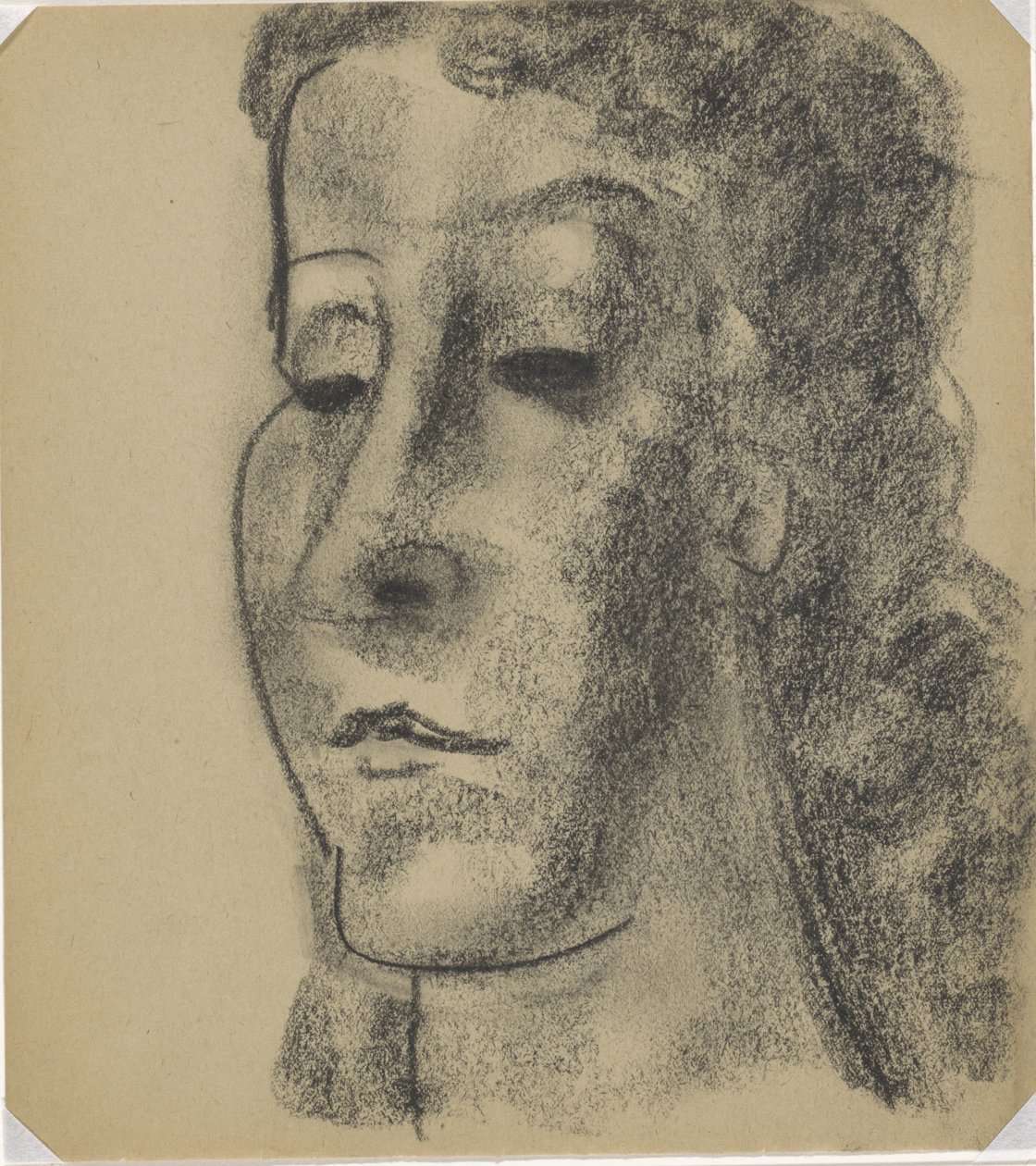 Portret kobiety trzy czwarte w lewo autorstwa Leo Gestel