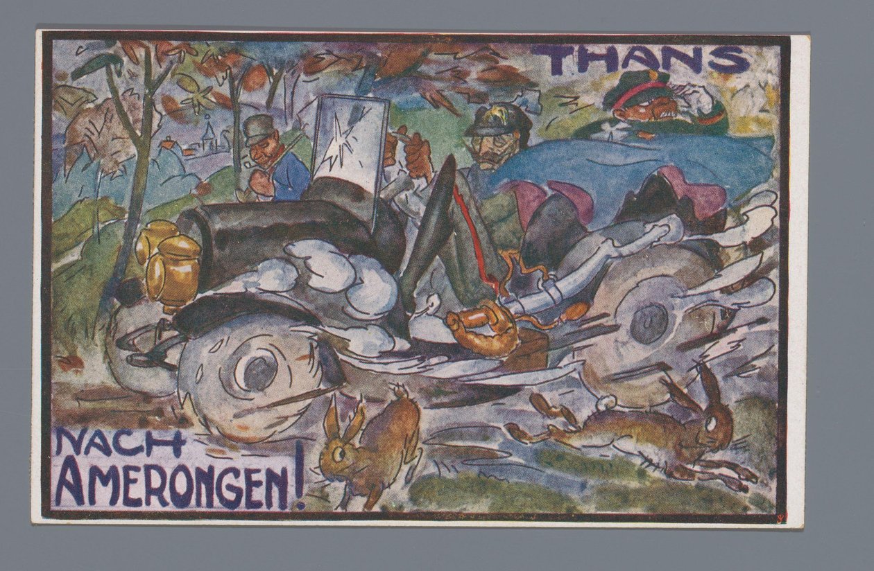 Teraz Nach Amerongen! (tytuł na obiekcie) autorstwa Leo Gestel