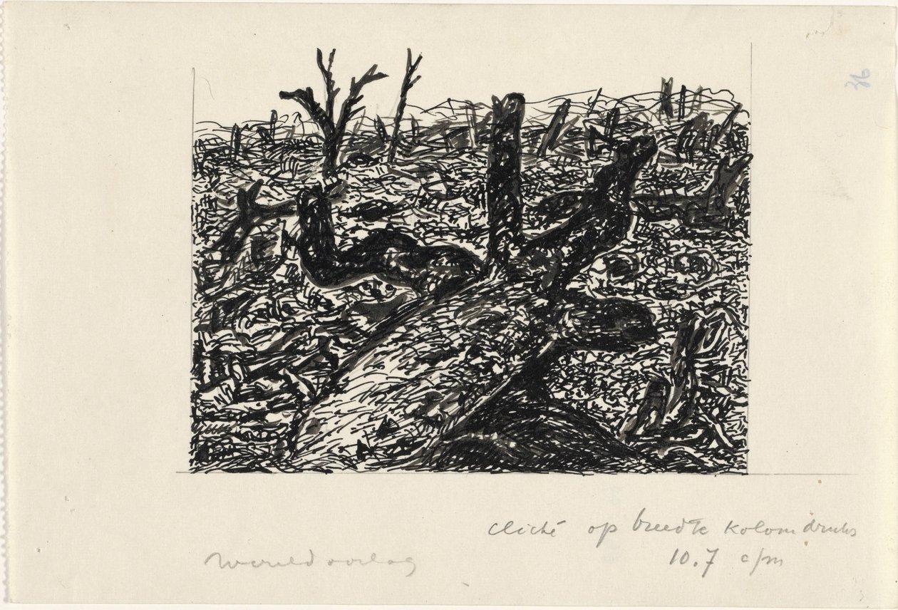 I wojna światowa (tytuł na obiekcie) autorstwa Leo Gestel