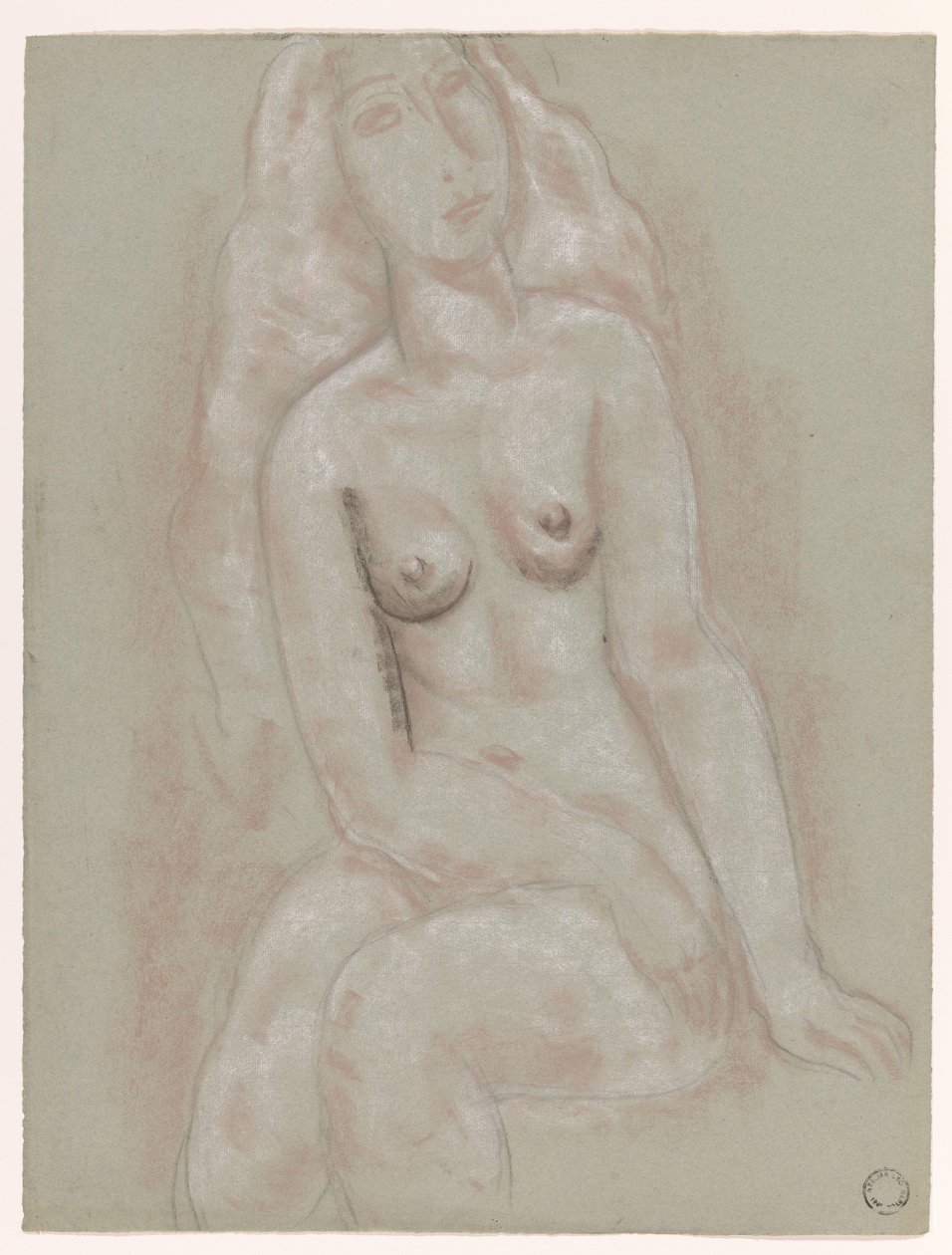 Siedząca kobieta nago autorstwa Leo Gestel