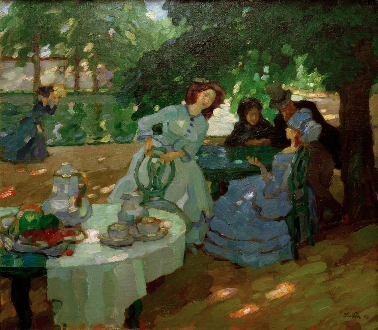 Śniadanie na świeżym powietrzu autorstwa Leo Putz