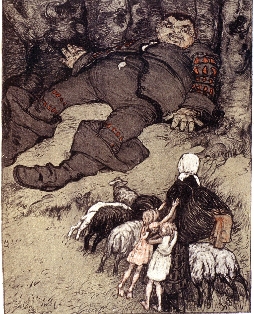Mały Poulet autorstwa Perrault. Ilustracja autorstwa Leo Putz autorstwa Leo Putz