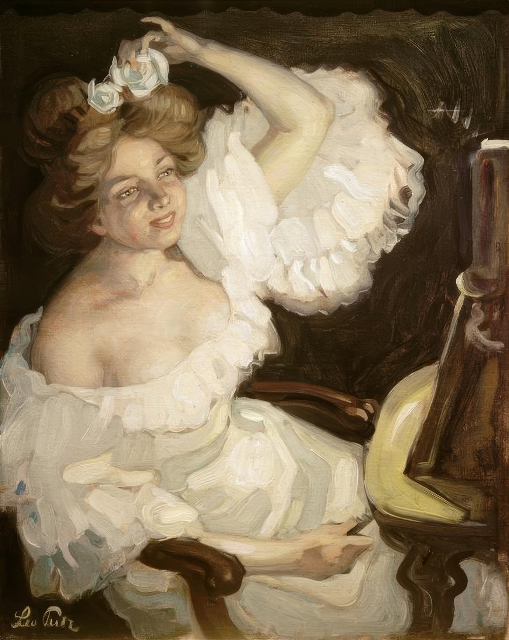 Przed lustrem autorstwa Leo Putz